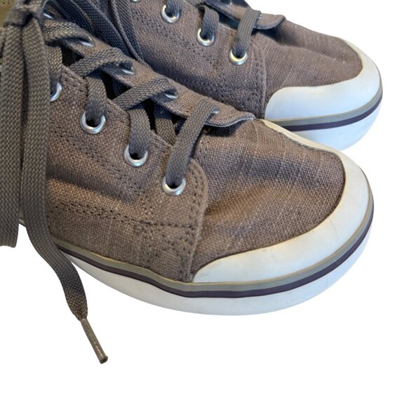 SIZE 8 Keen Elsa Brown Canvas Sneakers Shoes - Picture 3 of 10